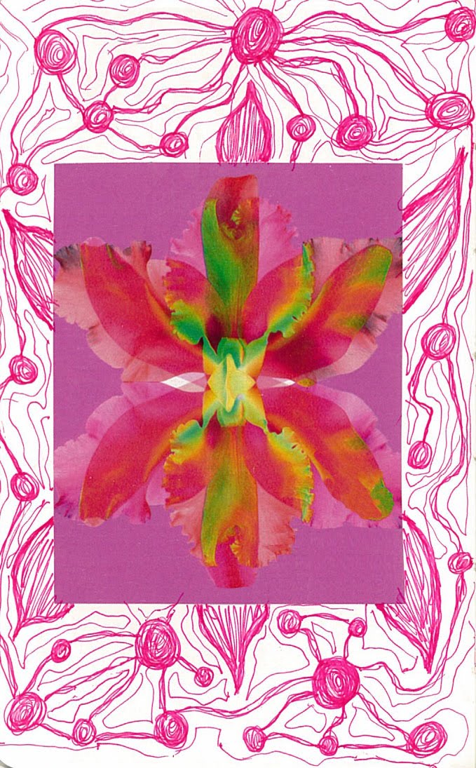 Yetta Collage flor-rosa